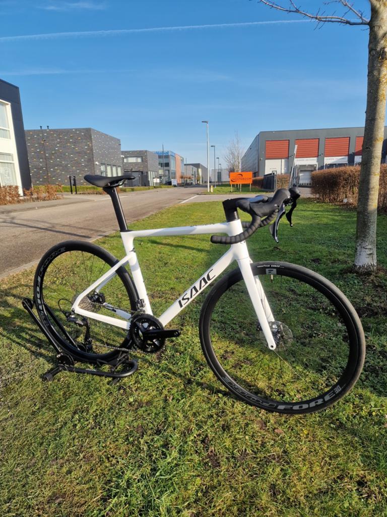Isaac Boson Mineral White Maat M | Shimano R7000 105, Carbon, Nieuw, Meer dan 20 versnellingen, 53 tot 57 cm
