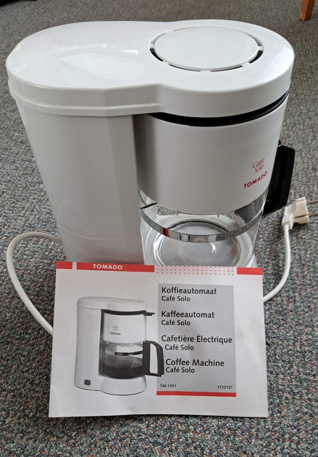 koffiezetapparaat Tomado, Ophalen of Verzenden, Nieuw, 1 snelheid