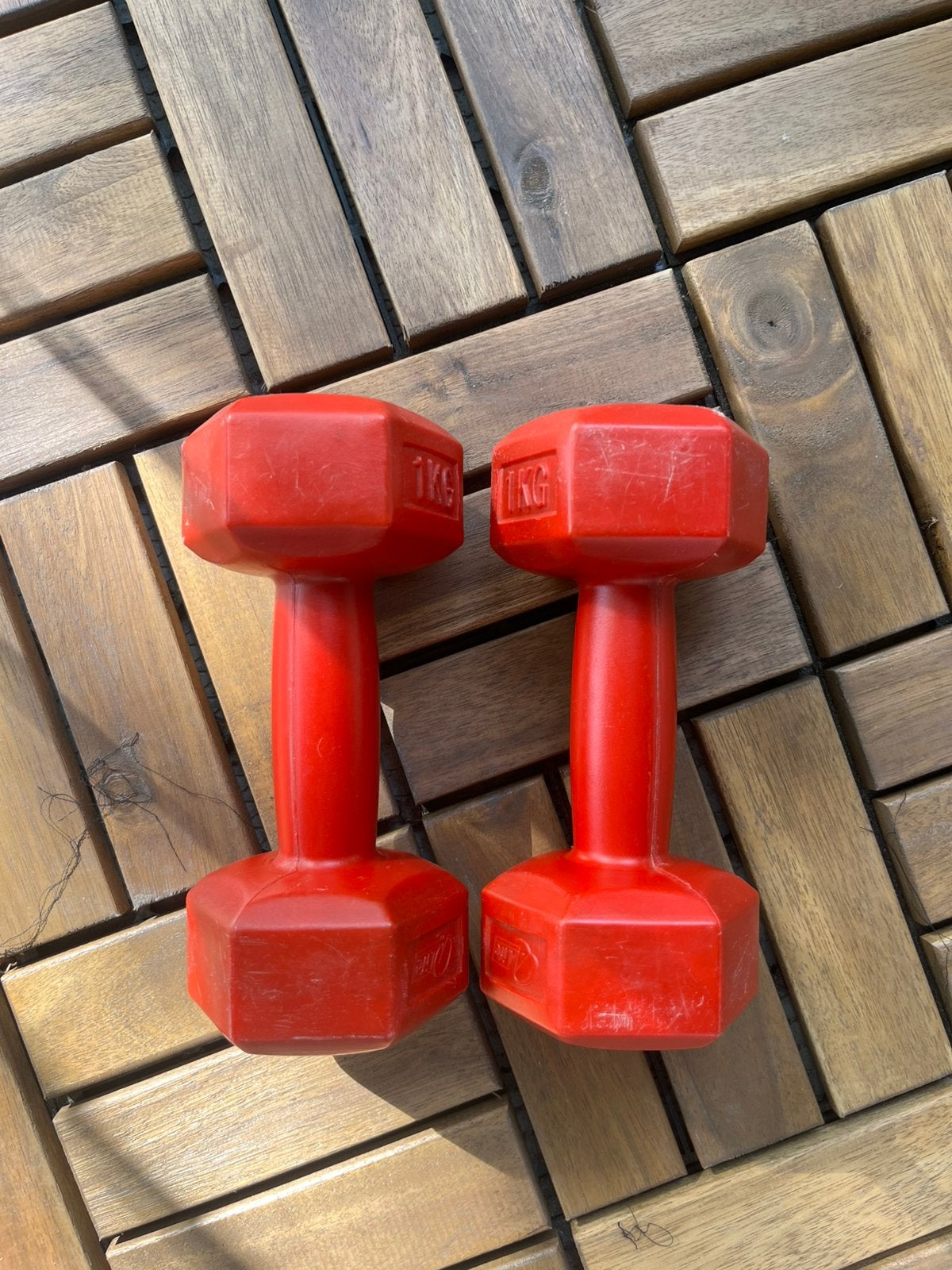 1 kg weights, Ophalen, Gebruikt