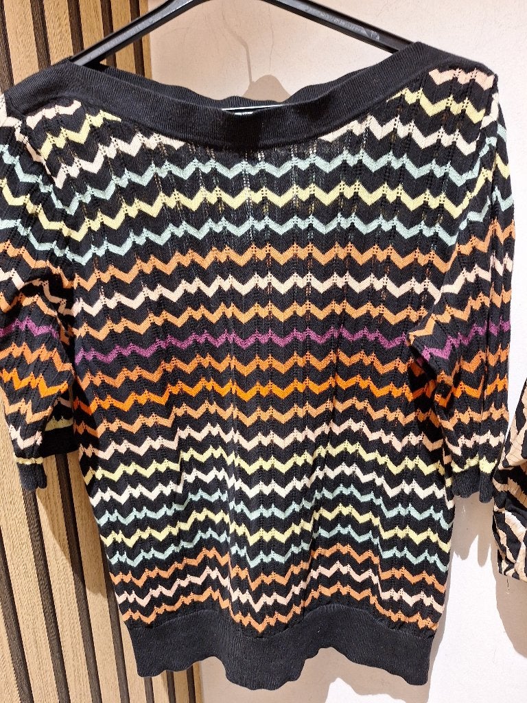 King Louie Audrey Bell top mt L, Kleding | Dames, Maat 42/44 (L), Ophalen of Verzenden, Zo goed als nieuw, Korte mouw