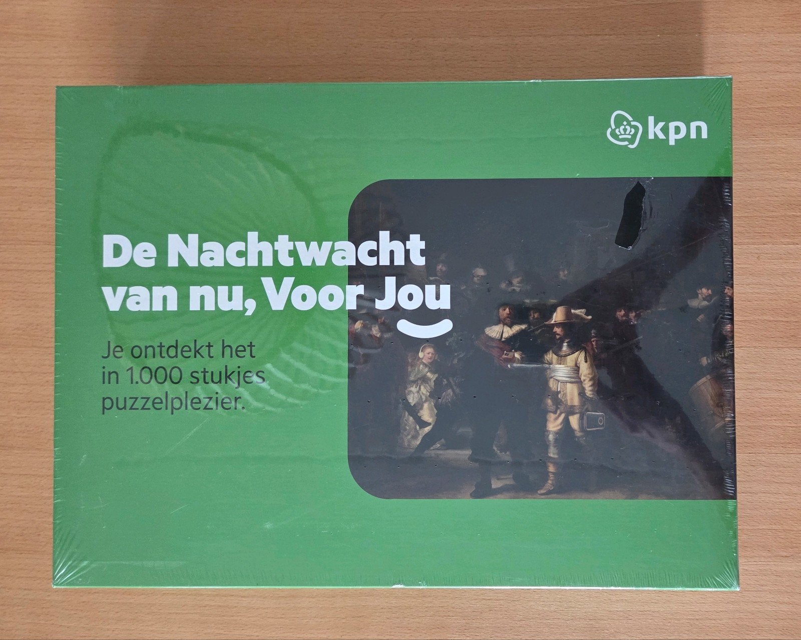 KPN puzzel - Rembrandt - NIEUW!!!, Ophalen of Verzenden, 500 t/m 1500 stukjes, Nieuw, Legpuzzel