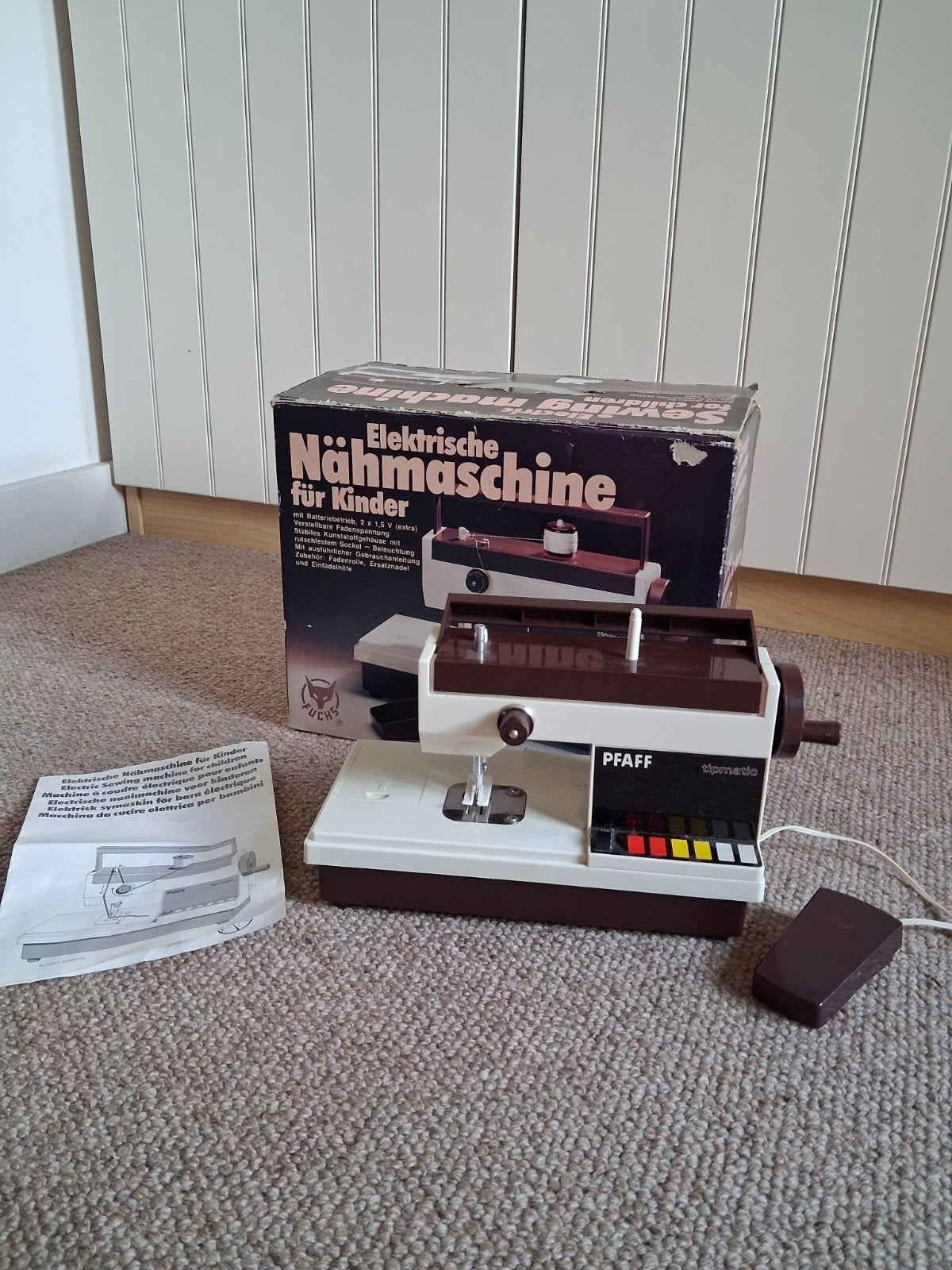 Vintage Pfaff naaimachine voor kinderen - Elektrisch, Ophalen of Verzenden, Gebruikt, Naaimachine, Pfaff