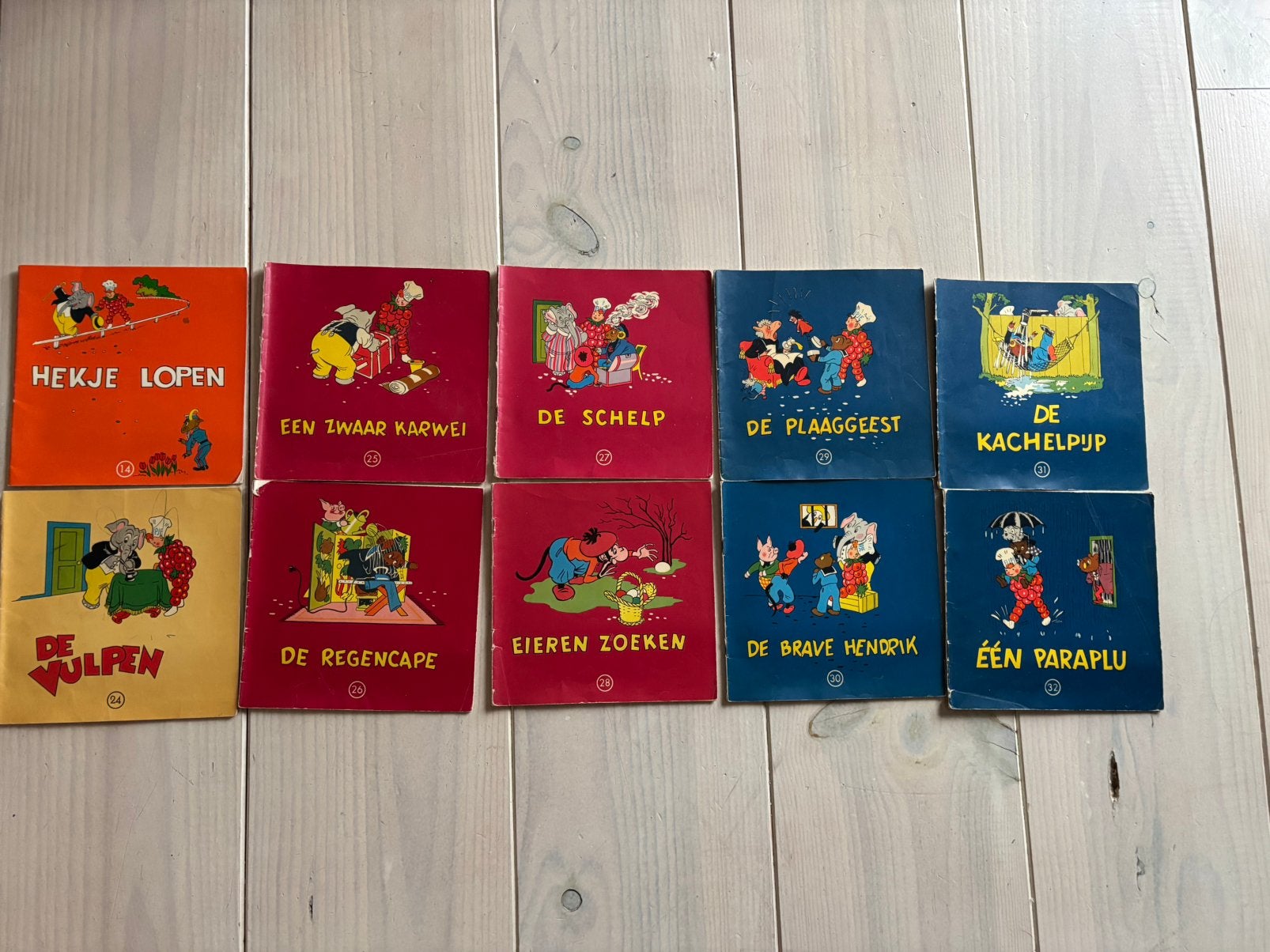 Flipje Tiel Betuwe stripboeken 10 stuks jaren ‘60, Ophalen of Verzenden, Gelezen, Fictie algemeen