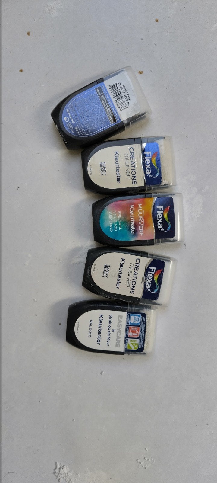 Flexa Kleurtesters - Diverse kleuren en types, Doe-het-zelf en Verbouw, Overige kleuren, Nieuw, Ophalen of Verzenden, Verf