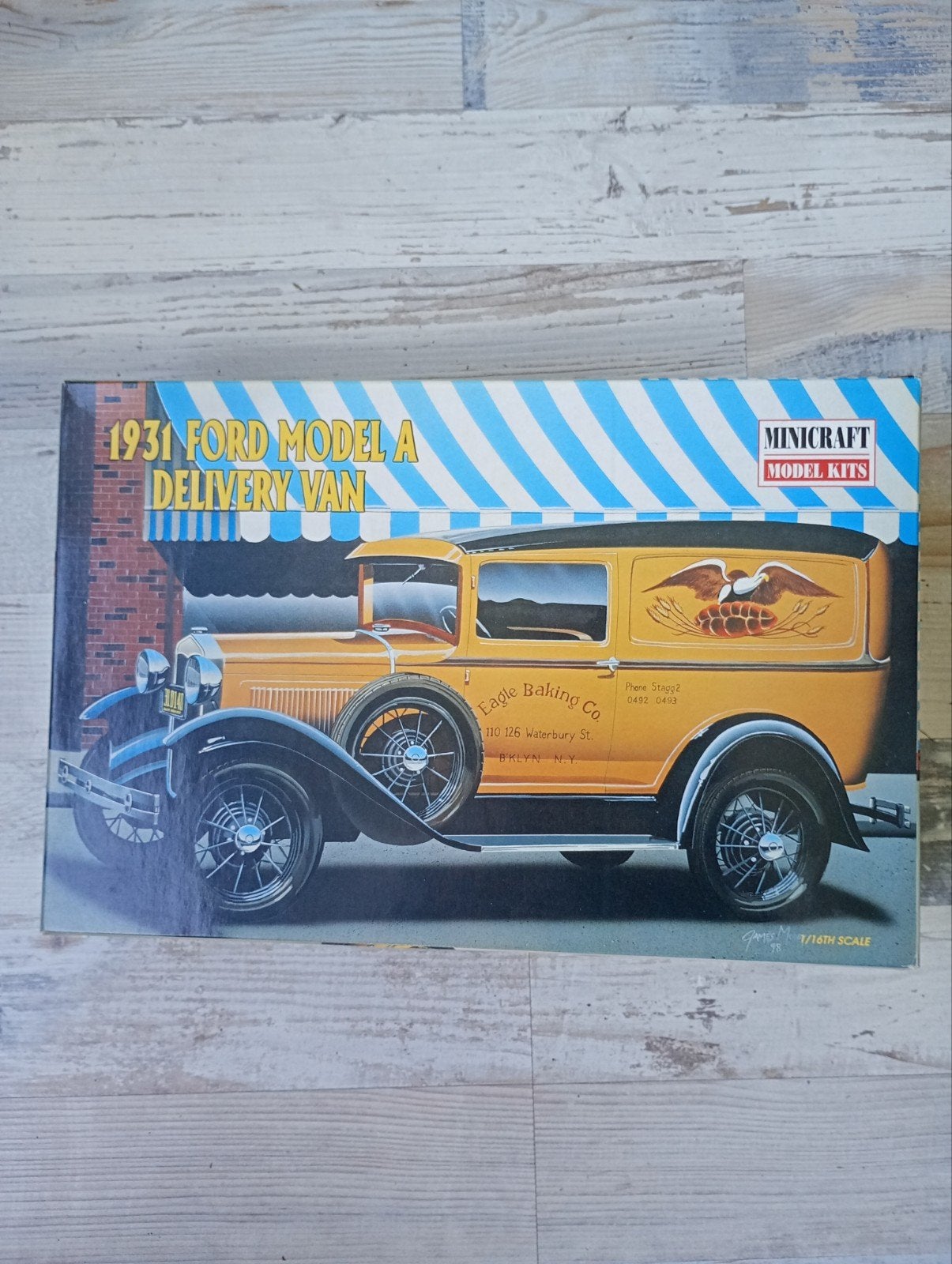 1931 Ford Model A Delivery Van 1/16 Modelbouwkit, Overige merken, Auto, Groter dan 1:32, Nieuw