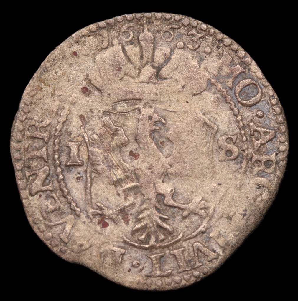 Stuiver Deventer 1663. Fr/ Zfr., Vóór koninkrijk, Zilver, Losse munt, Overige waardes