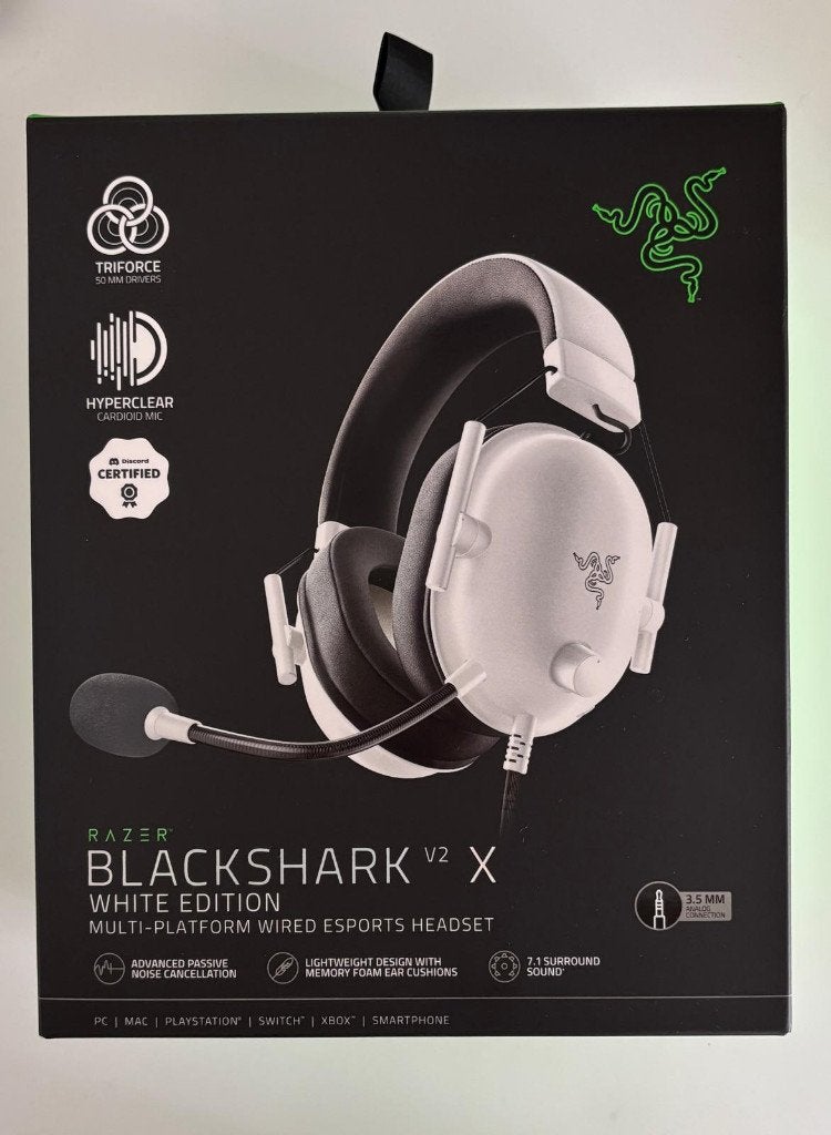 Razer Blackshark v2 X Wit, Computers en Software, Nieuw, Ophalen of Verzenden, Razer, Over-ear