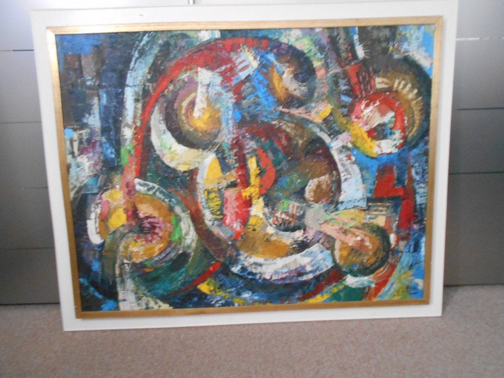 Schilderij: Harry van de Boel: Abstract. 1985, Ophalen