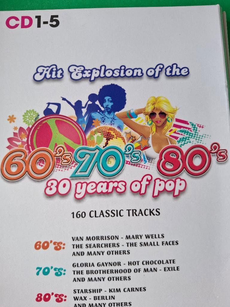 HIT EXPLOSION OF THE 60's-70's-80's- 30 YEARS OF POP (10xCD), Ophalen of Verzenden, Zo goed als nieuw