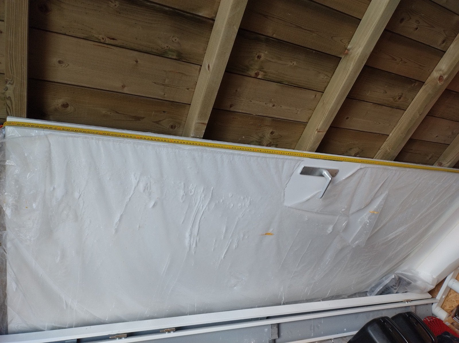 Nieuwe rechtsdraaiende binnendeur 230x90 cm, Doe-het-zelf en Verbouw, Deuren en Horren, Ophalen, 80 tot 100 cm, 215 cm of meer