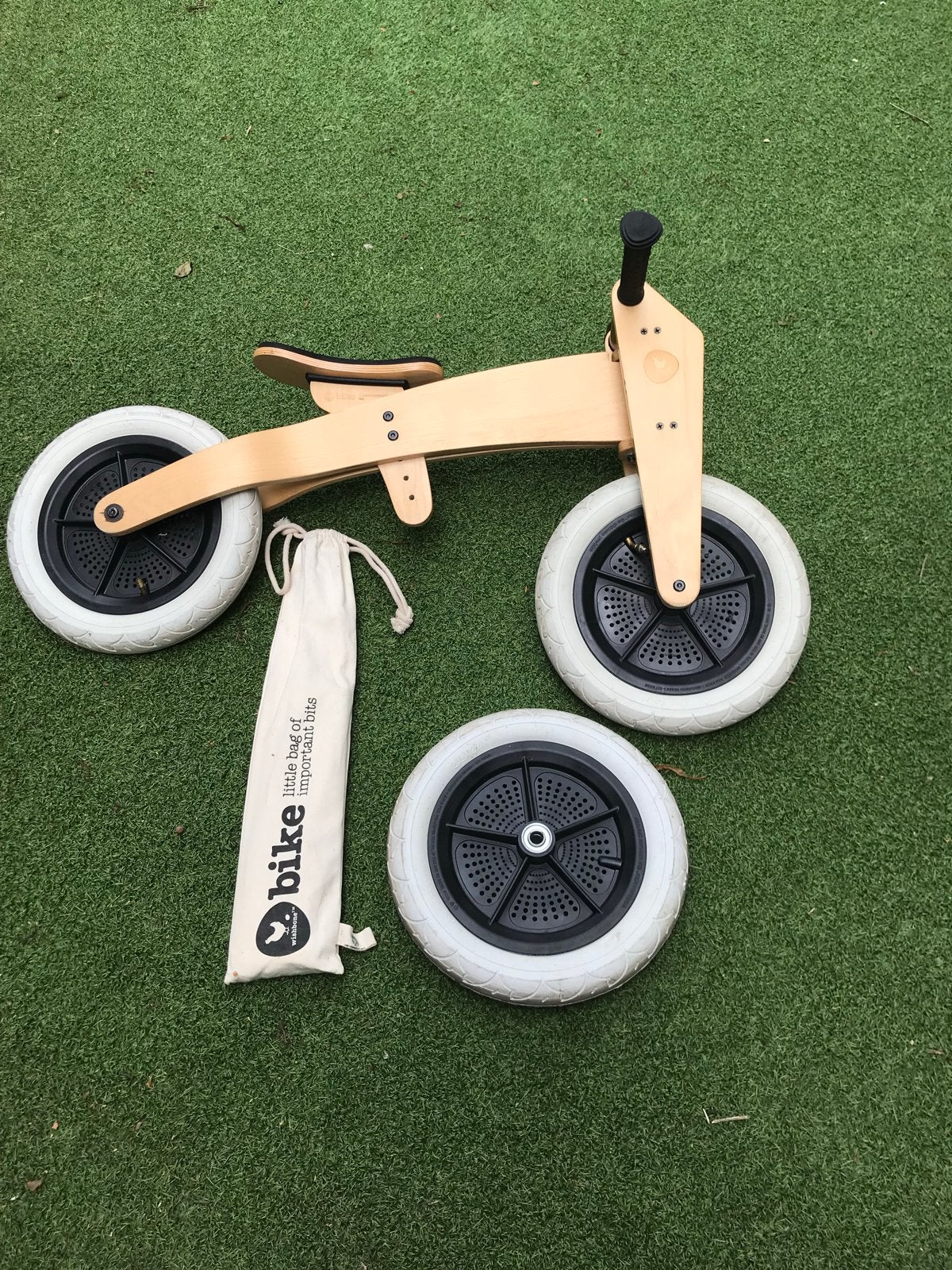Wishbone Bike 3-in-1 Loopfiets Hout, Ophalen of Verzenden, Zo goed als nieuw, Loopfiets