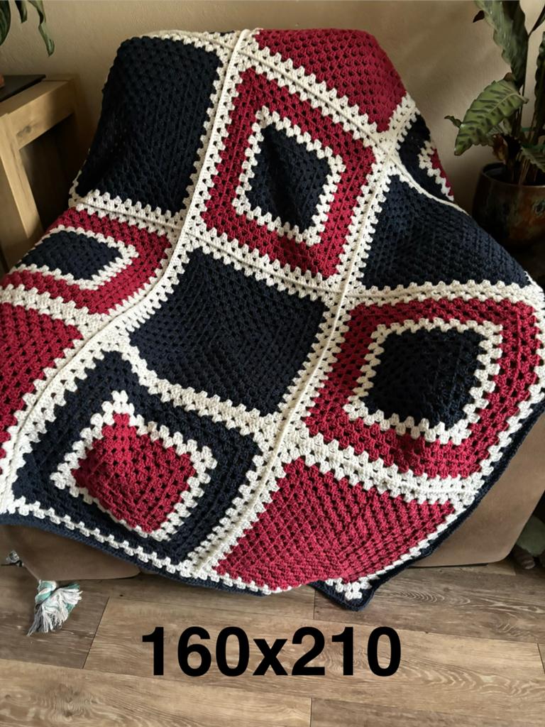 Gehaakte dekens, Huis en Inrichting, Woonaccessoires | Plaids en Woondekens, Ophalen of Verzenden, Nieuw