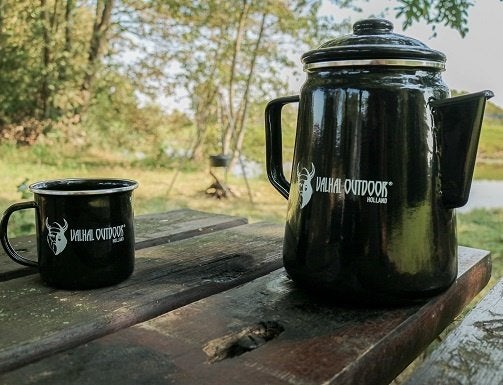 Valhal VH1.7P Percolator Zwart 1,7ltr, Ophalen of Verzenden, Nieuw, Valhal
