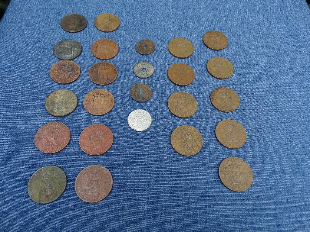 25 Nederlands Indië munten, 1858 > 1945 van 2,5 cent, 1 cent, Verzenden, Zuidoost-Azië, Losse munt