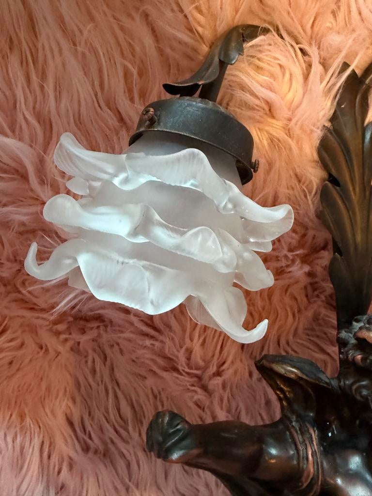 Antieke Cherubijn Wandlamp - Barok/Rococo Stijl, Ophalen of Verzenden
