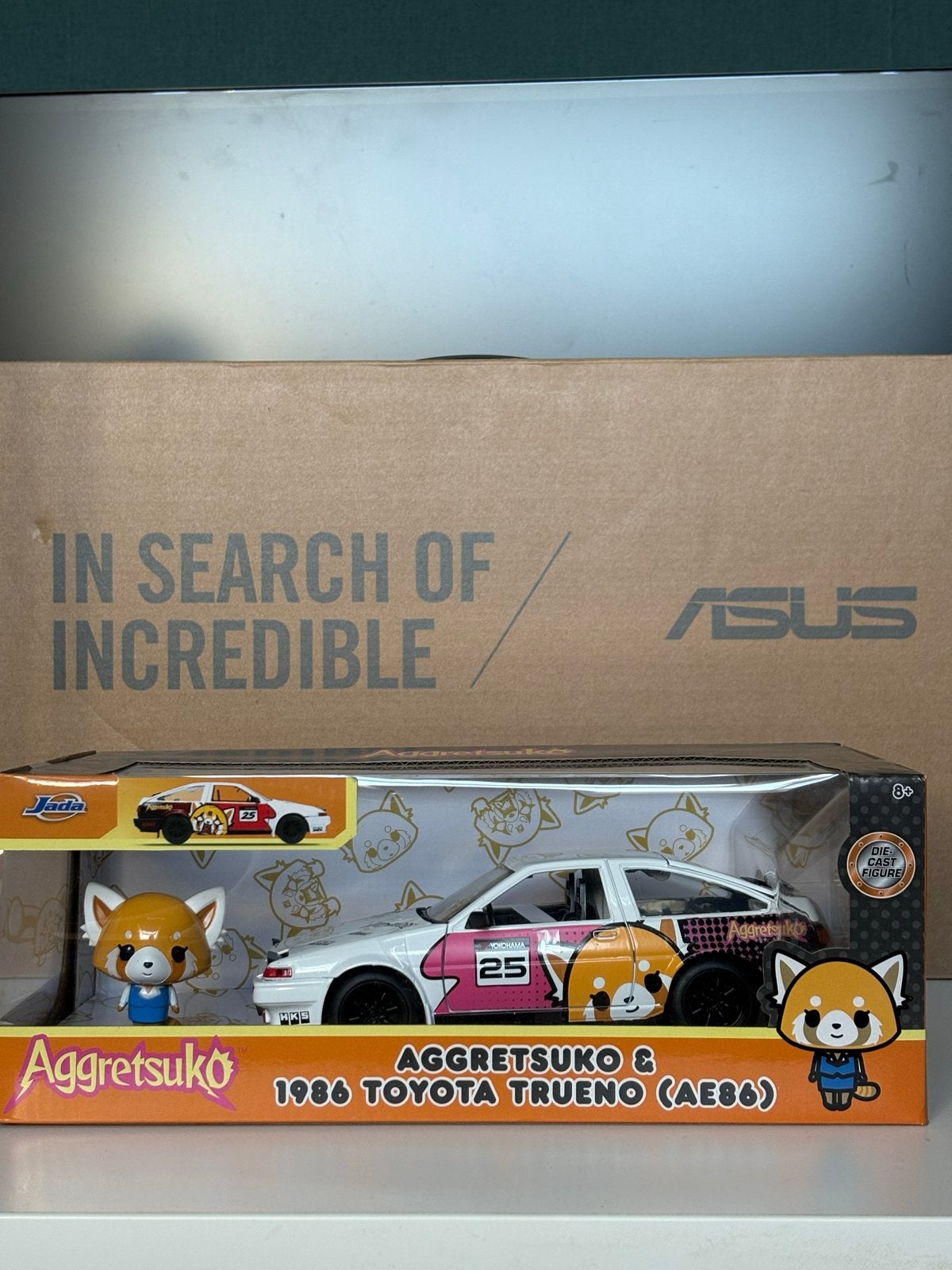 Aggretsuko & 1986 Toyota Trueno (AE86) Jada Toys, Ophalen of Verzenden, Nieuw
