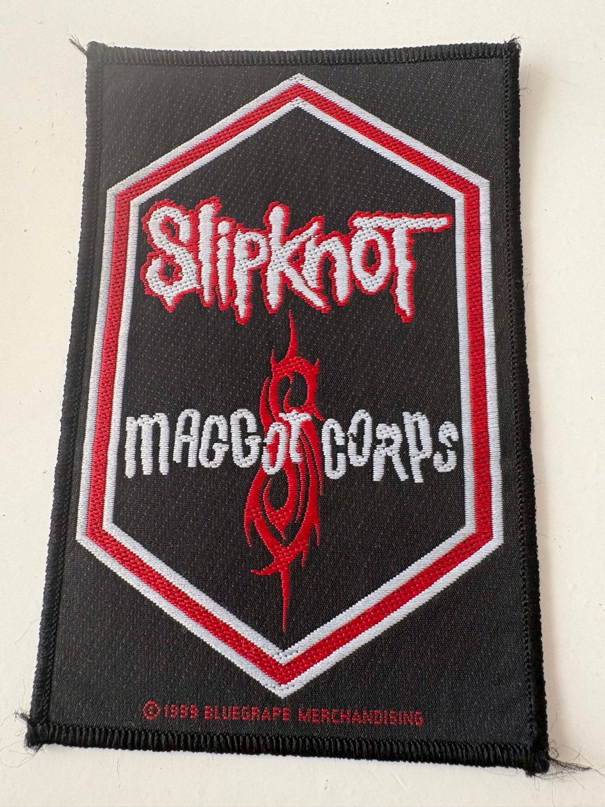 Slipknot Maggot Corps patch - 1999 Bluegrape Merchandising, Ophalen of Verzenden, Zo goed als nieuw