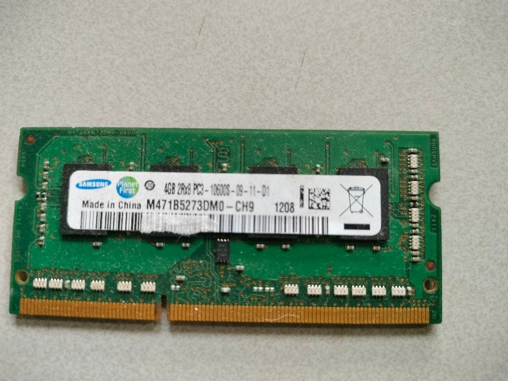 4 GB samsung geheugen voor Laptop, Gebruikt, DDR3, Ophalen of Verzenden, Laptop