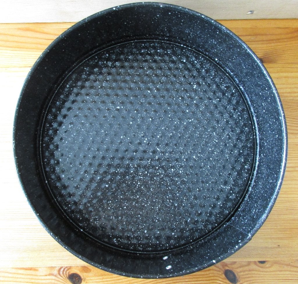 zgan taartvorm / springvorm / bakblik  zwart -  24 cm, Hobby en Vrije tijd, Taarten en Cupcakes maken, Ophalen of Verzenden, Zo goed als nieuw