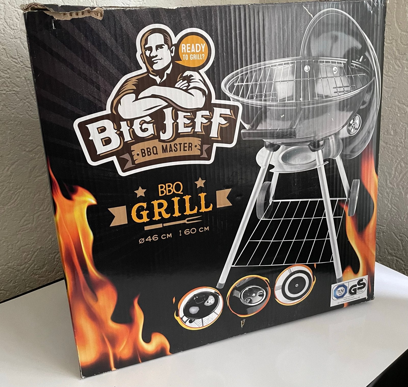 Big Jeff BBQ Master Grill Ø46 cm - Nieuw in doos, Tuin en Terras, Ophalen of Verzenden, Nieuw