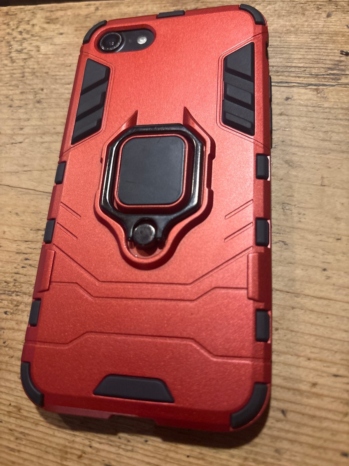 rood iPhone 7 hoesje met ringstandaard, Kunststof, Overige merken, Hoesje of Tasje, Ophalen of Verzenden