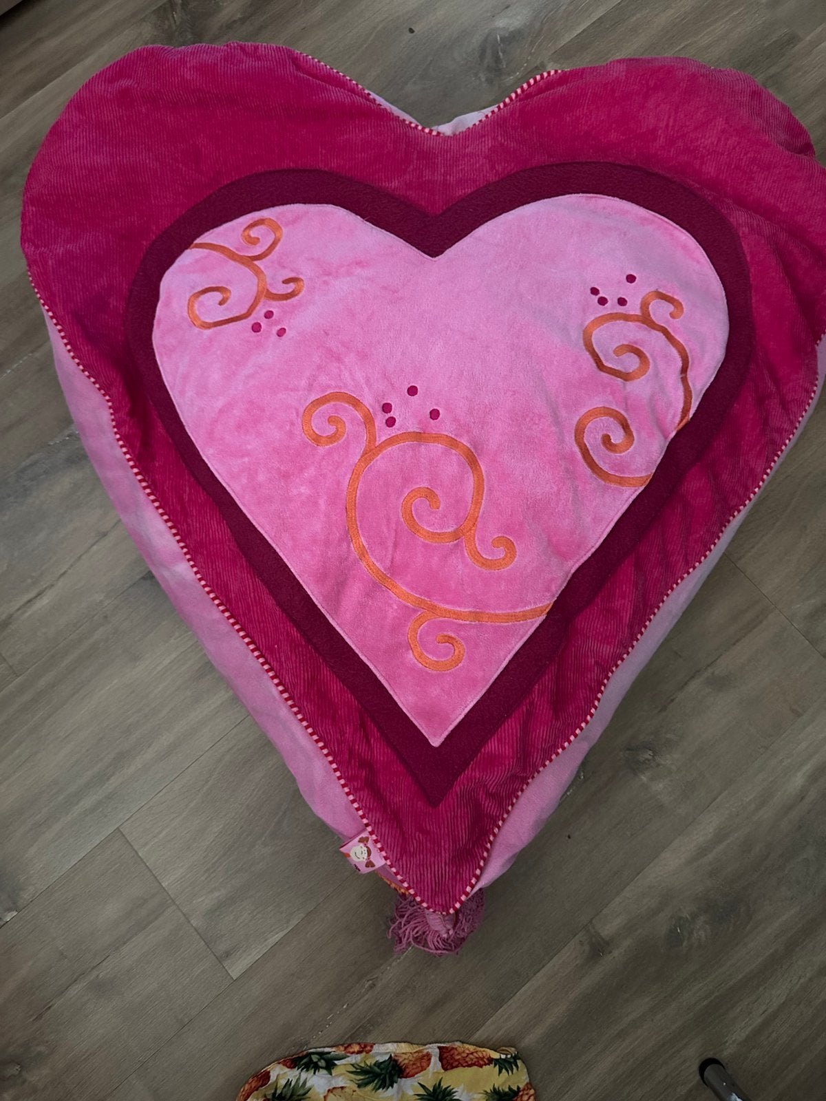 HABA zitkussen Pia, een groot hartvormig zitzakkussen, Ophalen, Roze