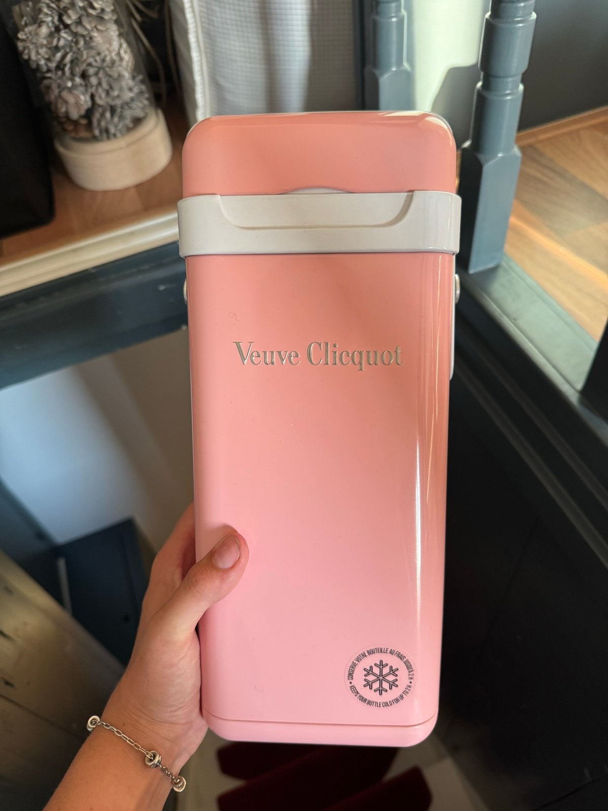 Veuve Clicquot Wijnkoeler - Roze, Ophalen, Zo goed als nieuw, Roze, Kunststof