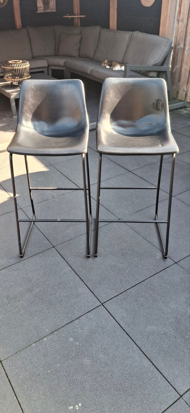 Barkrukken woood, 2 krukken, Ophalen, 60 tot 90 cm
