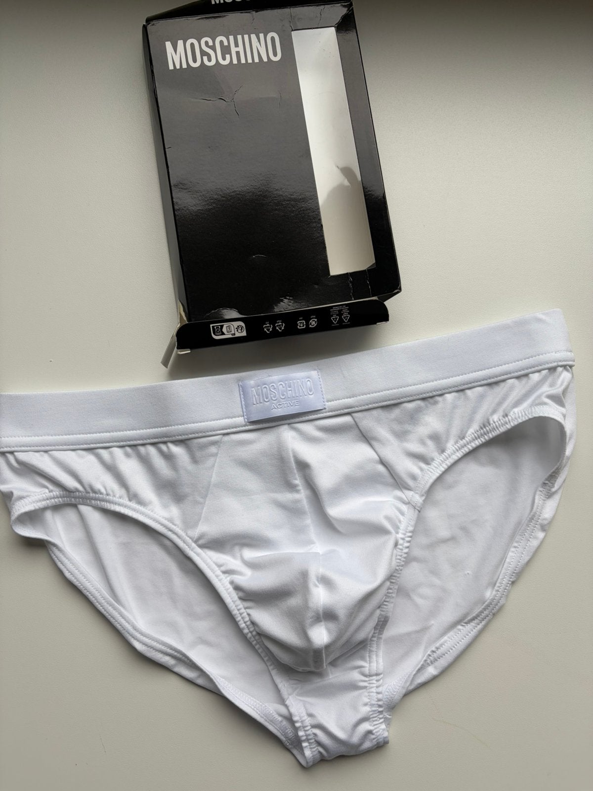 Moschino Polyamide Slip nieuw, Verzenden, Wit, Slip