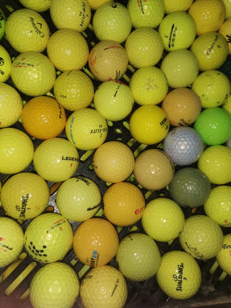 Gele golfballen mix 200 stuks, Ophalen of Verzenden, Bal(len)