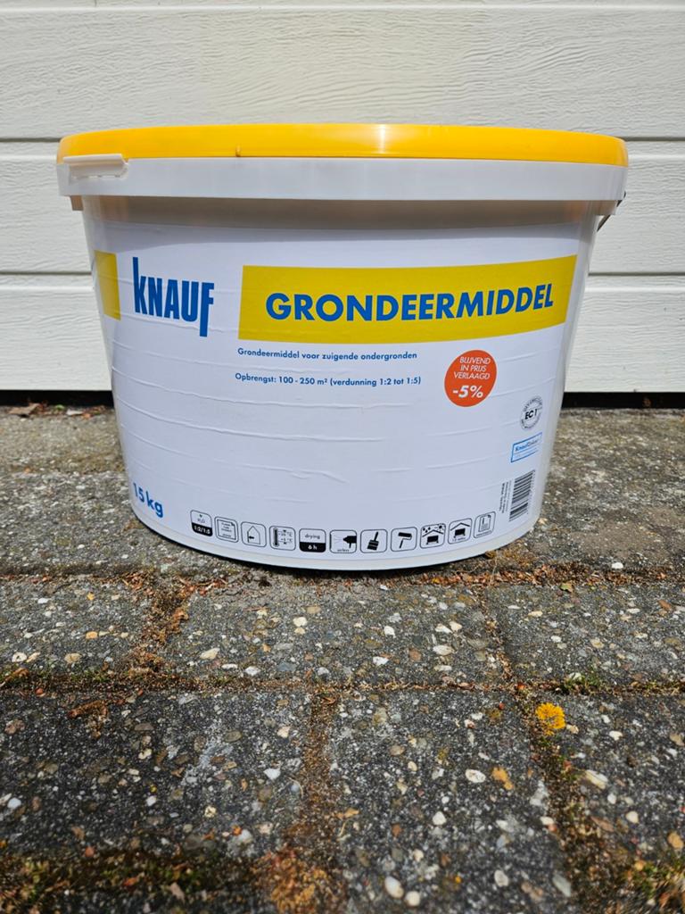 Knauf Grondeermiddel 15kg, ruim 10kg over, Ophalen, Overige kleuren, Nieuw, Verf