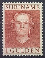 Suriname NVPH nr 294 postfris Koningin Juliana 1951, Ophalen of Verzenden, Postfris