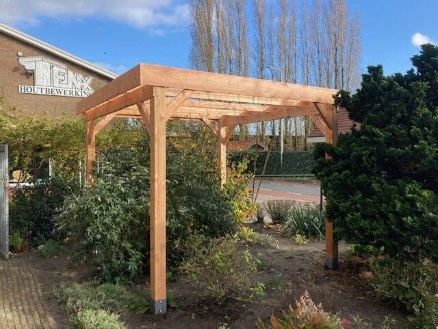b keus carport overkapping 3x3m douglas / redclass, Ophalen, Nieuw, 250 cm of meer, Palen