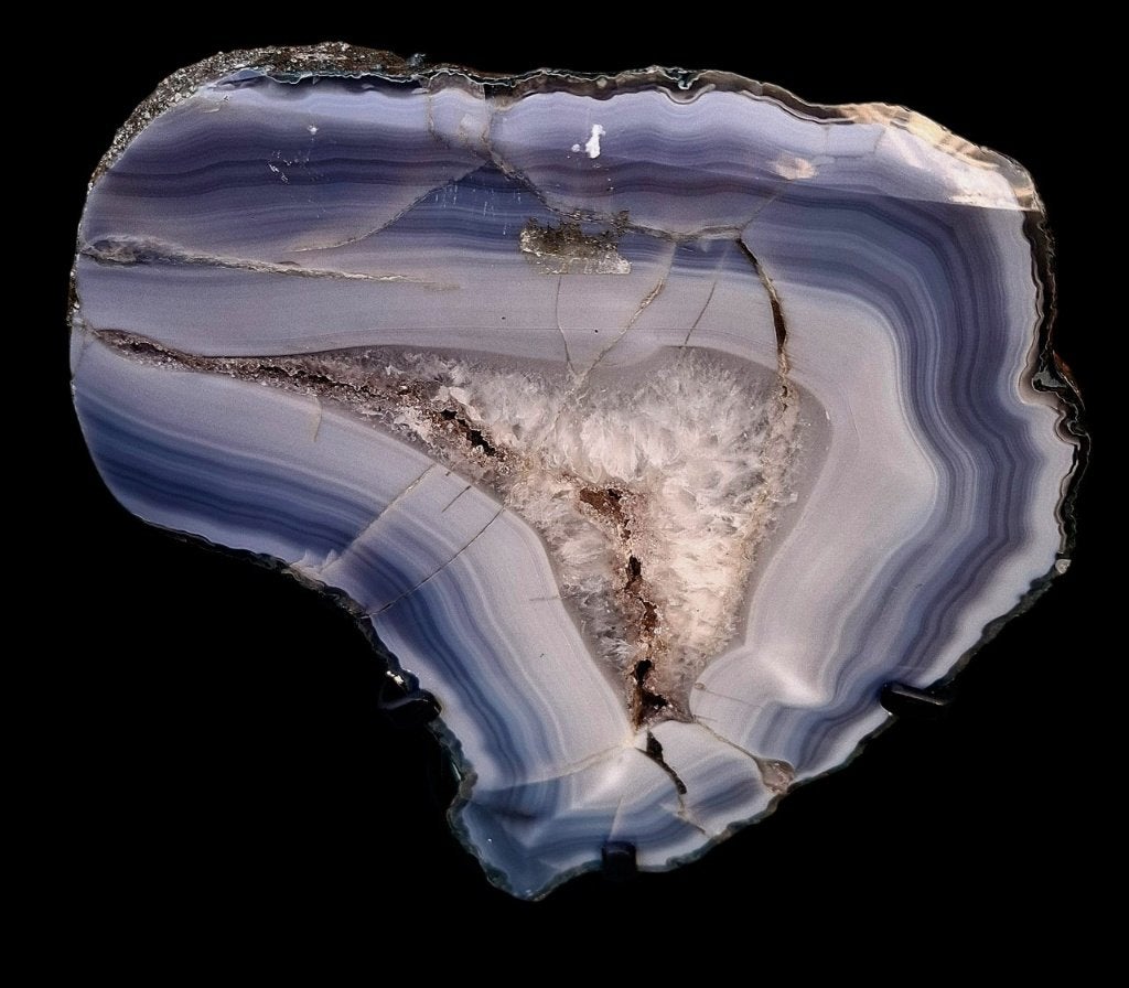 Unieke Agaat Geode, Verzamelen, Mineralen en Fossielen, Ophalen of Verzenden, Mineraal