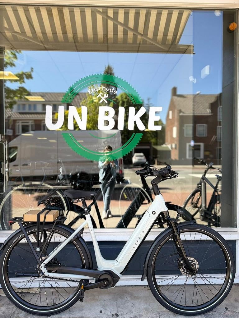 Loreto Roma belt Elektrische fiets (700 wh accu), Nieuw, 51 tot 55 cm, 50 km per accu of meer, Ophalen
