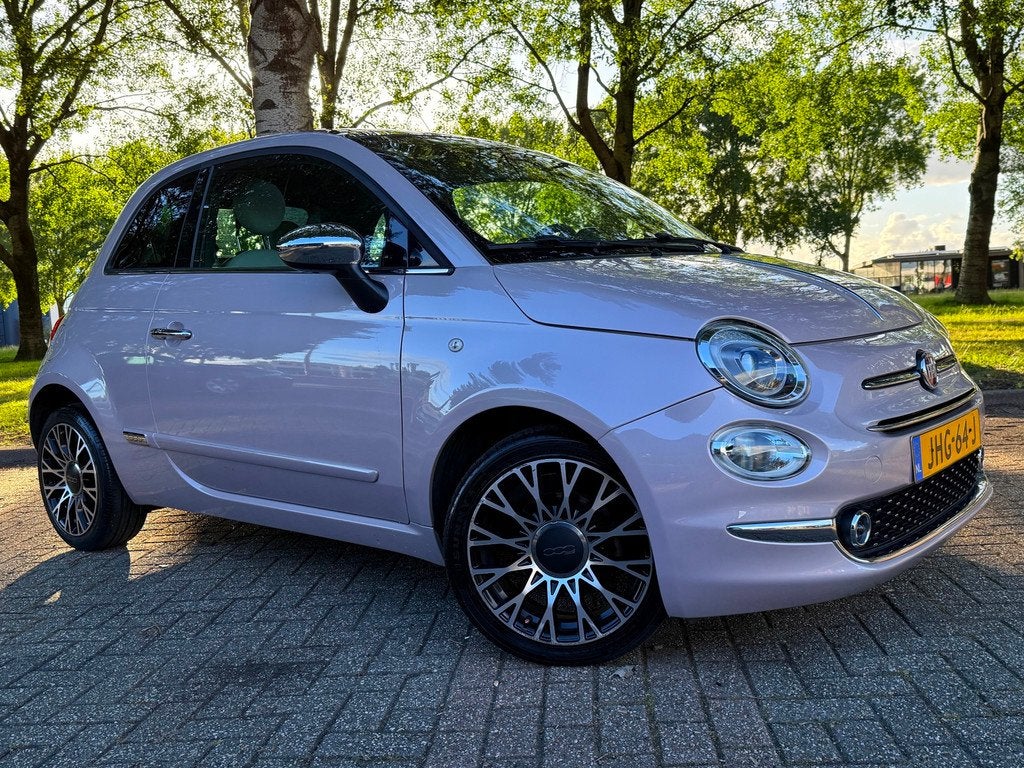 Fiat 500 1.0 Hybrid Rockstar PINK, Voorwielaandrijving, Gebruikt, Euro 6, Overige kleuren