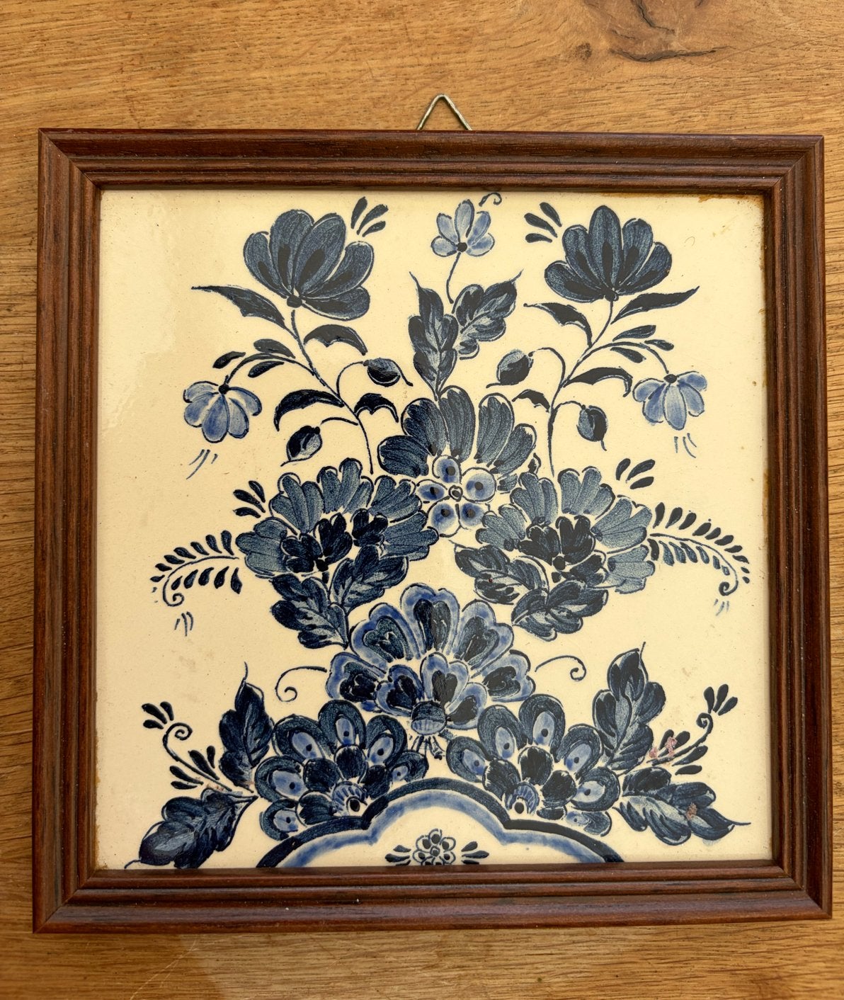 Delfts Blauw tegeltje handgeschilderd, Antiek en Kunst, Ophalen of Verzenden