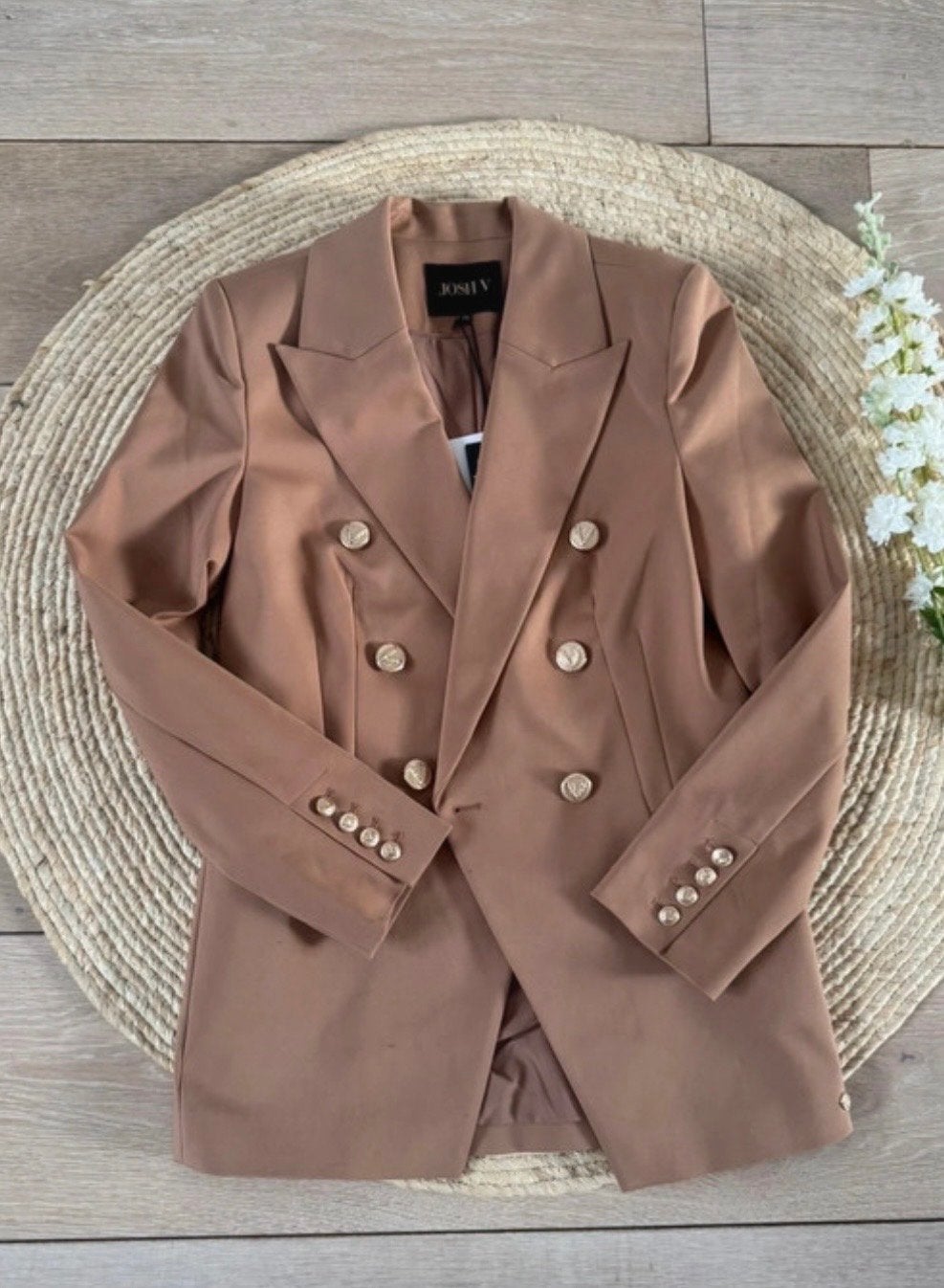 Josh V blazer nieuw met prijskaartje maat XS, Bruin, Nieuw, Ophalen of Verzenden, Jasje