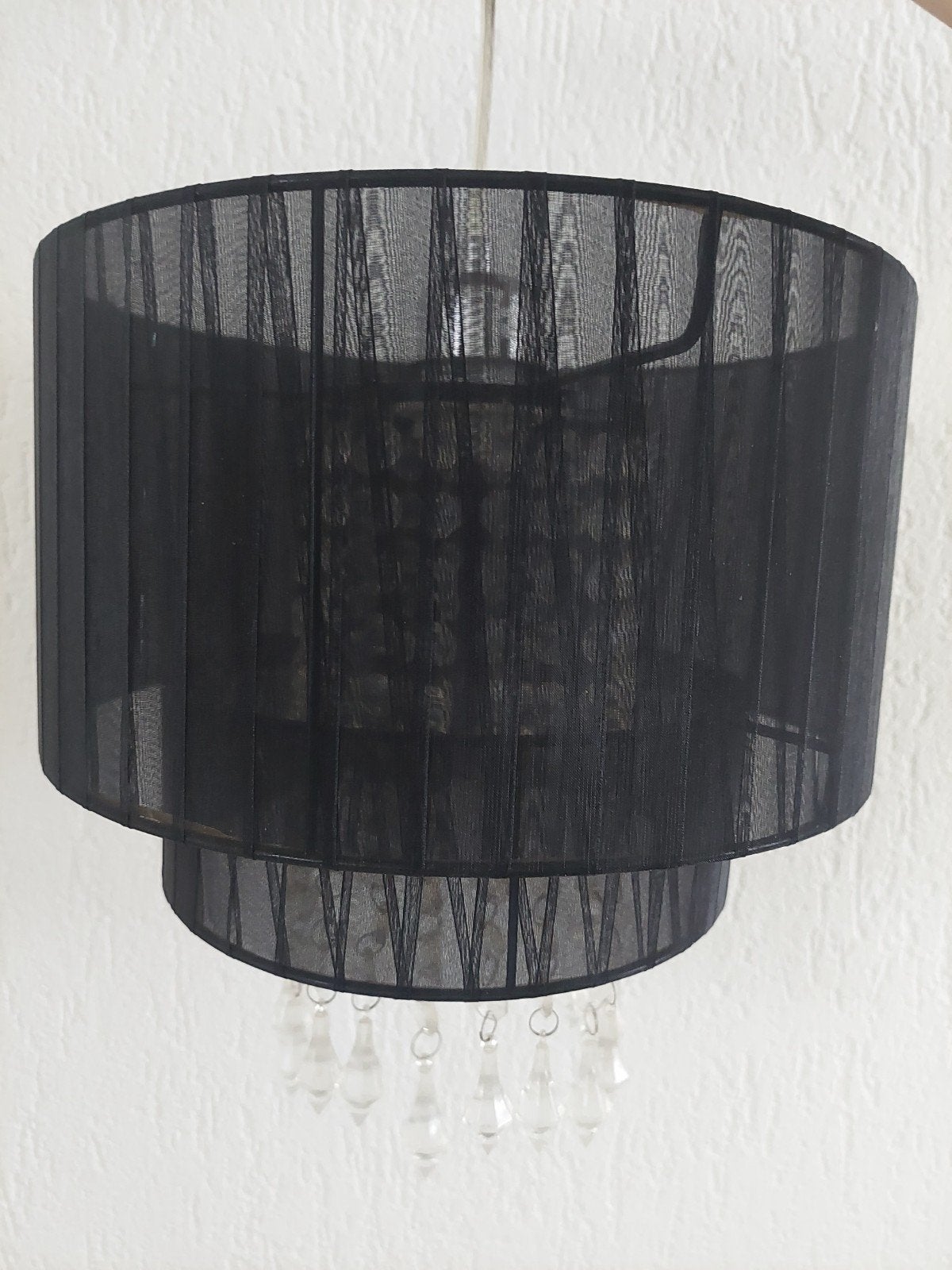 Hanglamp, Ophalen, Zwart, Rond