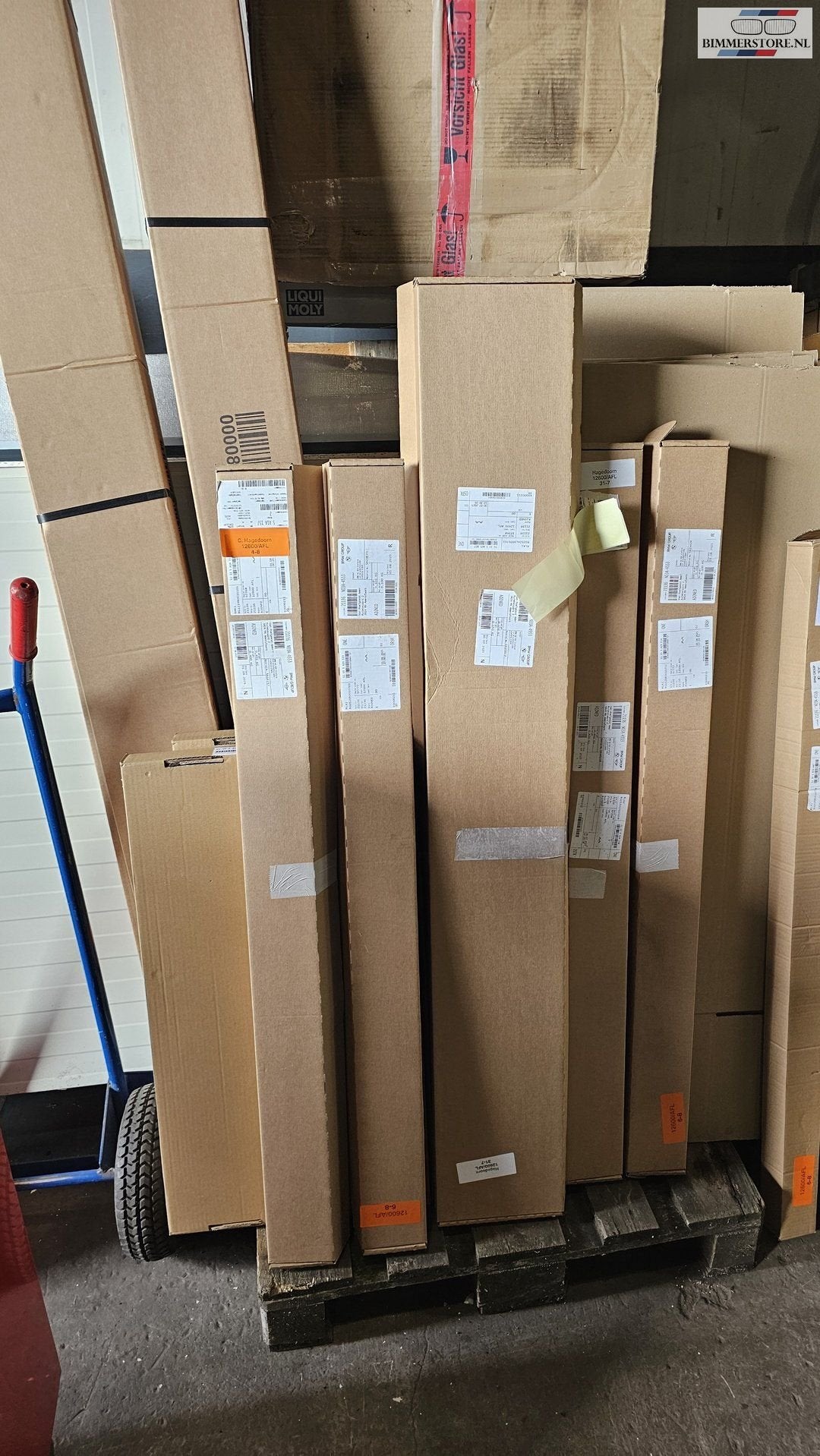 Hoogglans dak en raam lijsten set 11 delig BMW 5 serie G61, Ophalen, Gebruikt, -, -