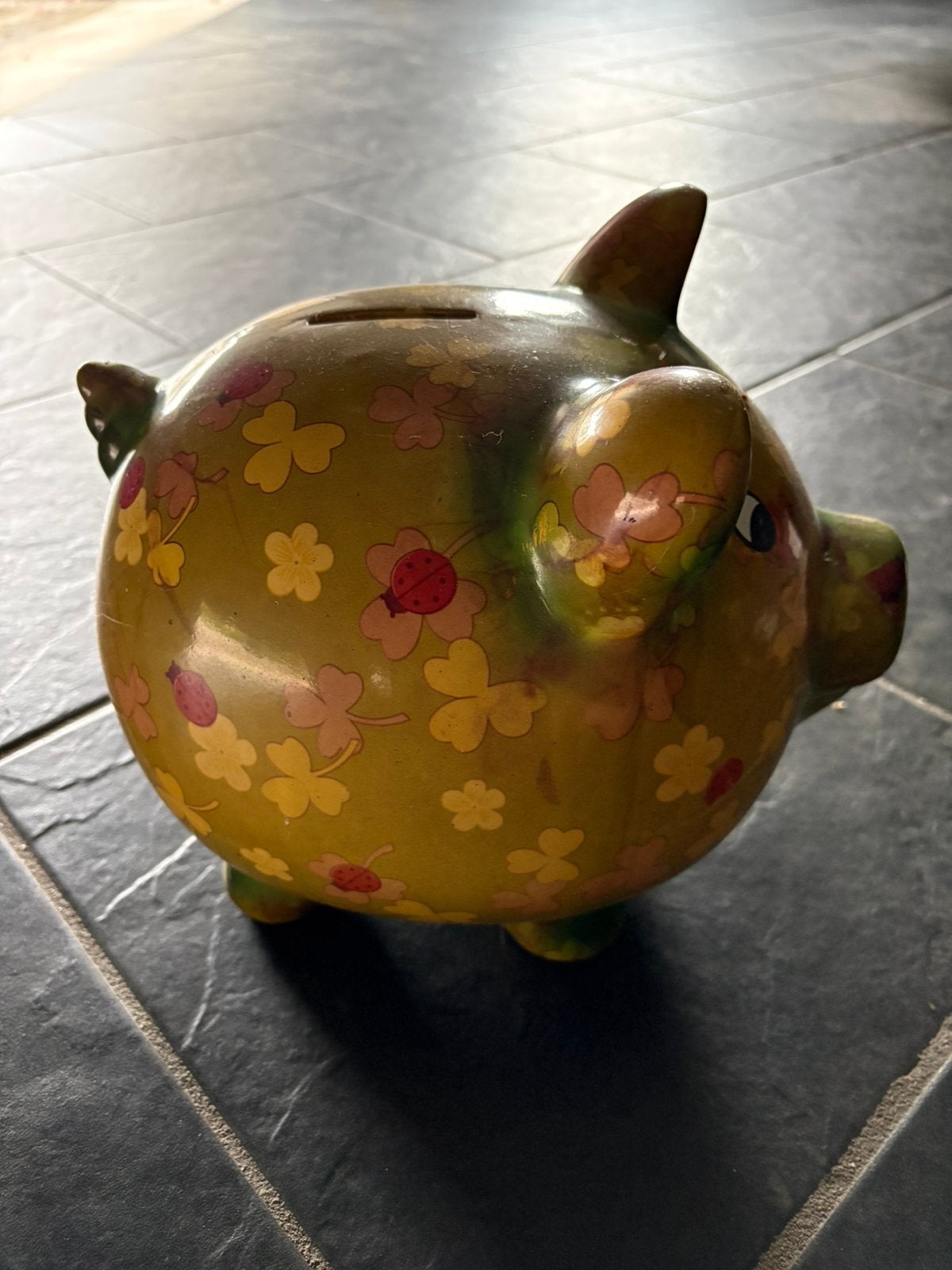 Te koop groot spaarvarken van keramiek, Verzamelen, Ophalen of Verzenden, Zo goed als nieuw, Steen, Aardewerk of Keramiek, Dier
