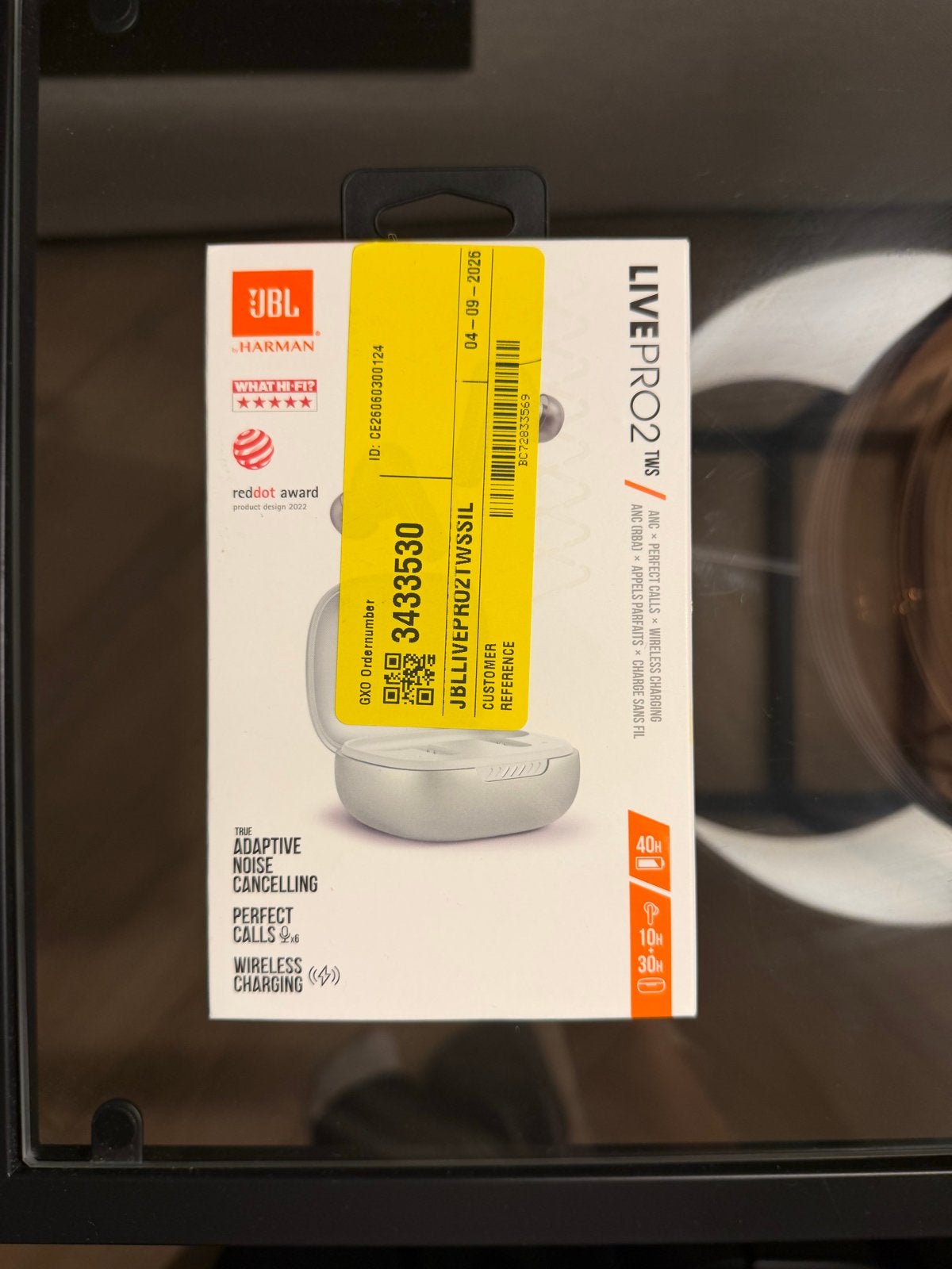 JBL Live Pro 2 TWS Draadloze Oordopjes met Noise Cancelling, In-ear, JBL, Zilver, Bluetooth