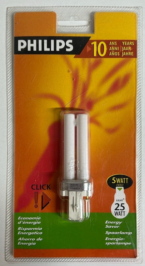 NIEUW G23 Philips spaarlamp energie lamp 5 watt =25 watt, Philips, Nieuw, Spaarlamp, 10 tot 30 watt