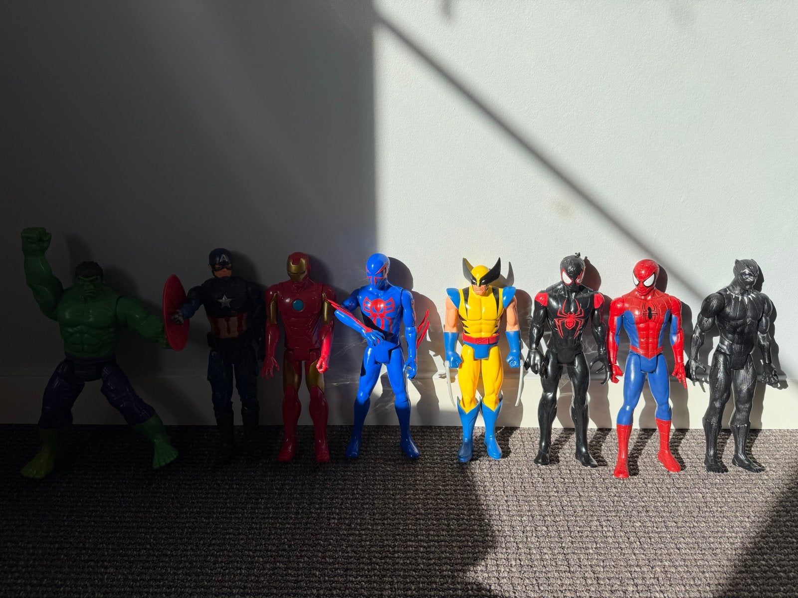 Uitgebreide set met 8 Marvel Titan Hero actiefiguren, Ophalen of Verzenden, Zo goed als nieuw