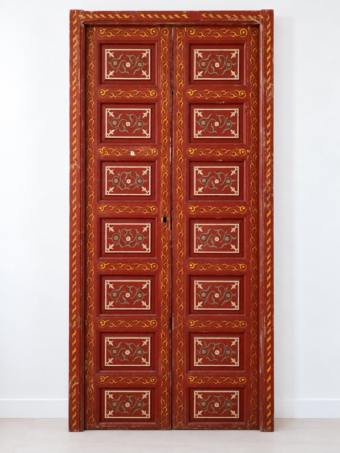 Handschilderde Marokkaanse openslaande deur 237x105 cm, Ophalen