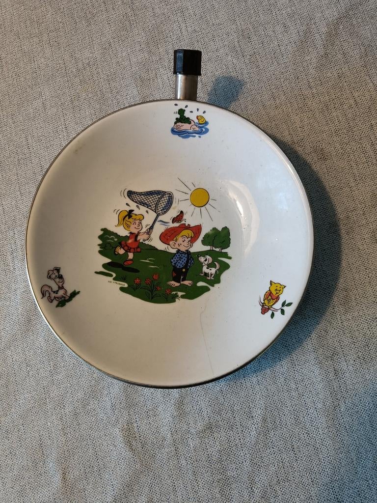 Kinder warmhoudbordje met tekening, Ophalen of Verzenden