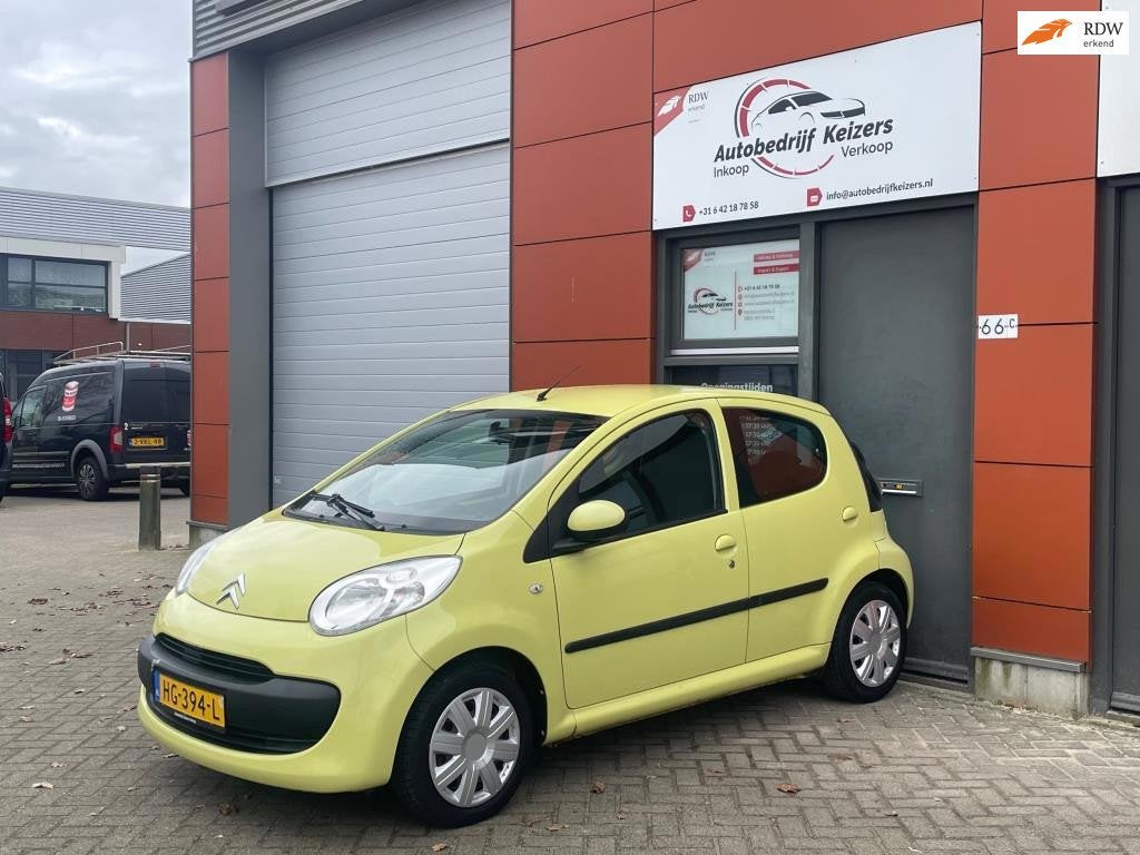 Citroen C1 1.0-12V Séduction APK AIRCO CNTRL, Voorwielaandrijving, Stof, Gebruikt, Zwart