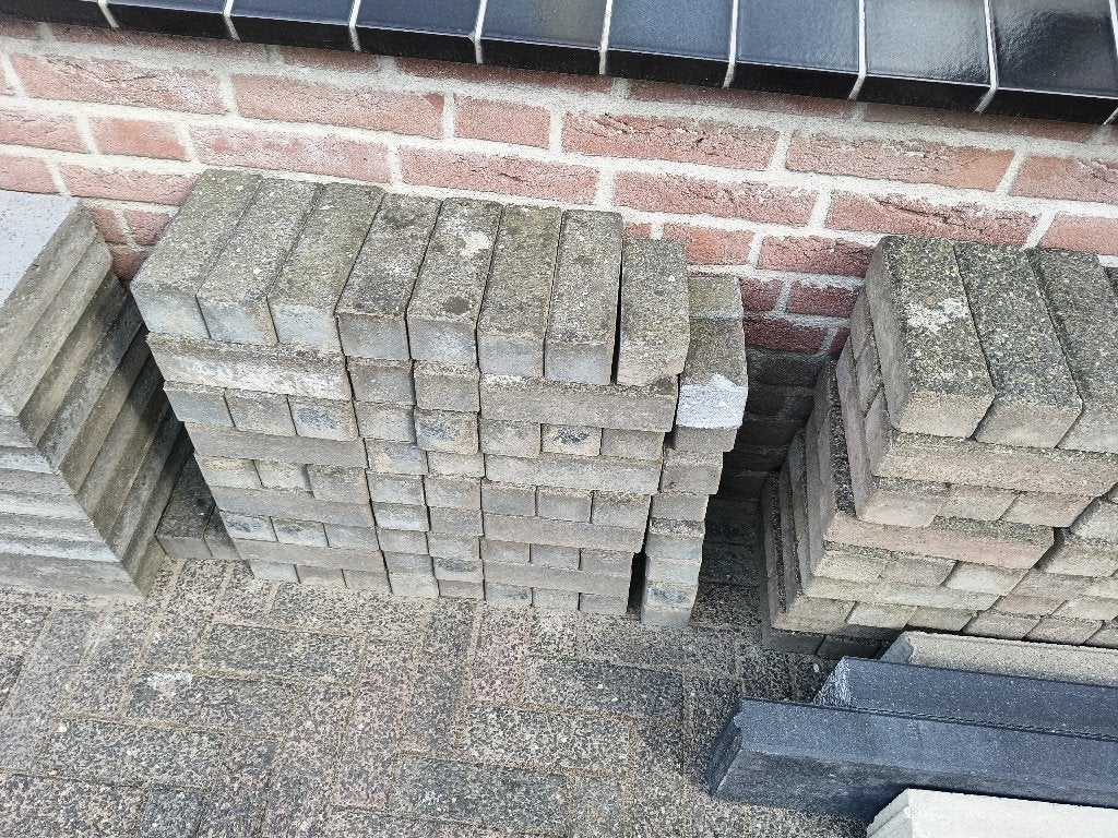 Betonklinkers, Tuin en Terras, Ophalen, Gebruikt, Klinkers, Minder dan 5 m²