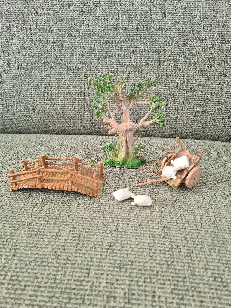 David de kabouter accessoires brug boom kruiwagen vintage, Star toys Barcelona, Gebruikt, Ophalen of Verzenden, Nvt