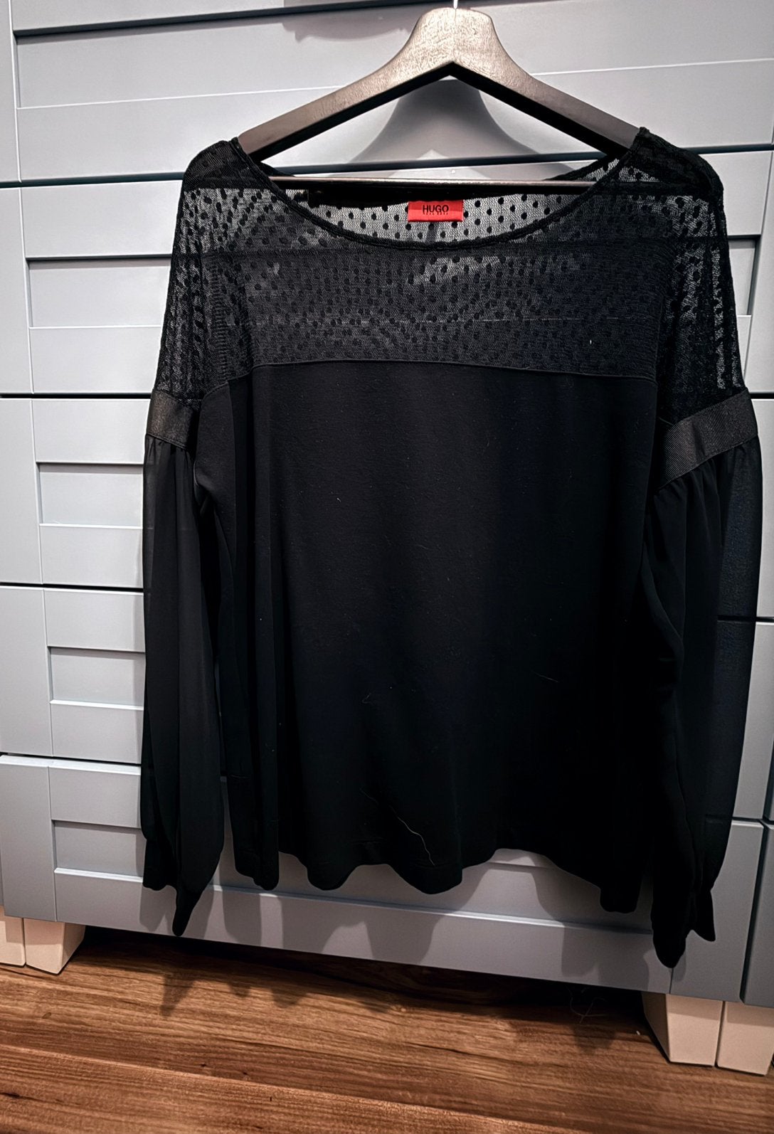 Hugo boss danes blouse zwart top maat M, Maat 38/40 (M), Zwart, Ophalen of Verzenden, Zo goed als nieuw